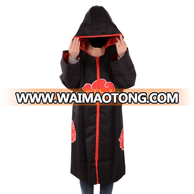 Wholesales Japanese Naruto Anime Akatsuki Cloak With Hoodied 4XXXXL Plus Large Size Cosplay Costumes