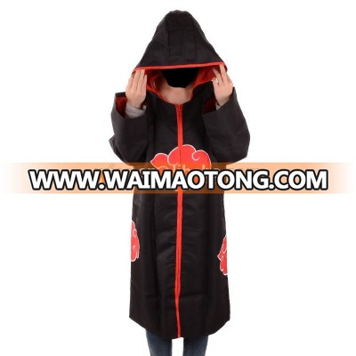 Wholesales Japanese Naruto Anime Akatsuki Cloak With Hoodied 4XXXXL Plus Large Size Cosplay Costumes